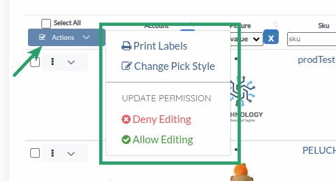 Available Bulk Actions