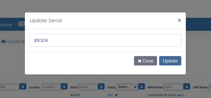 Edit Serial - Number