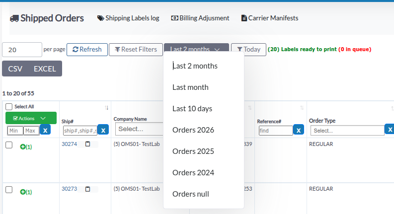 Filtering by Date Range