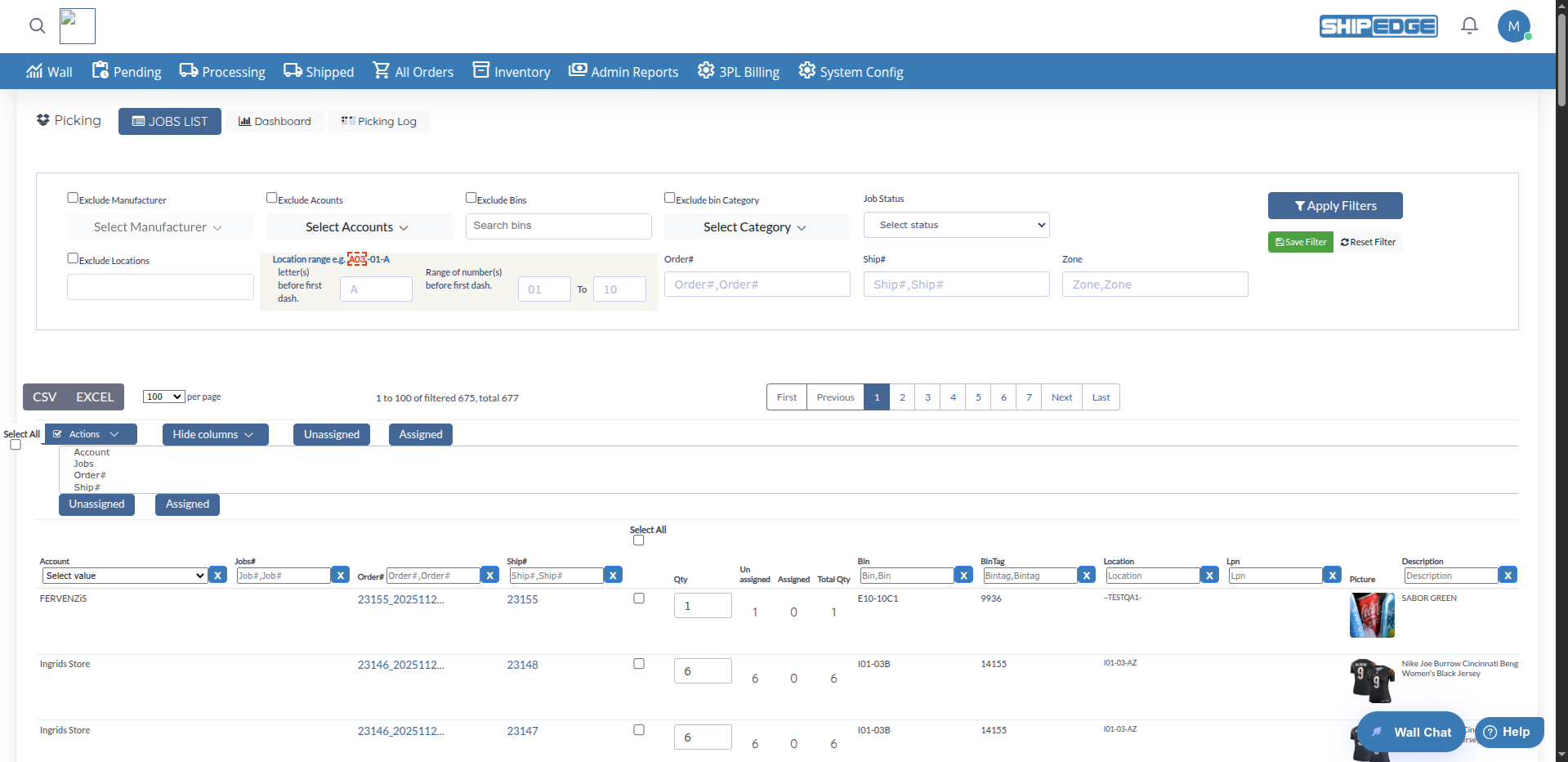 Picking Operations Overview