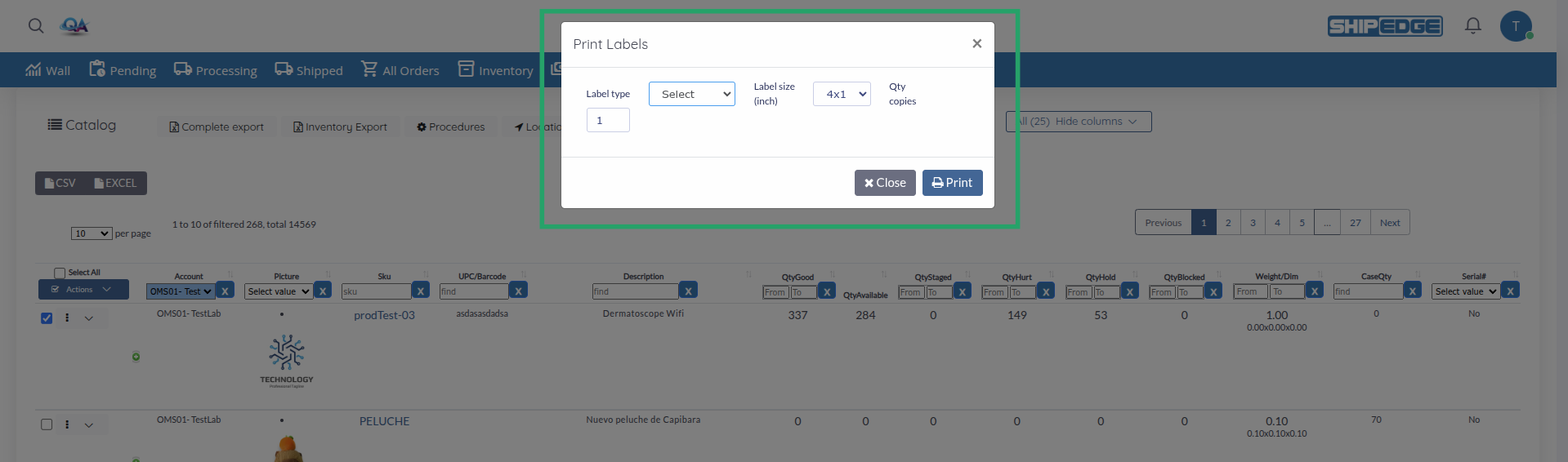 Printing Product Labels